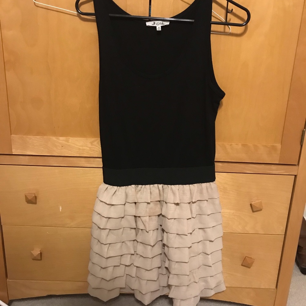 Cream and black dress from Francesca’s